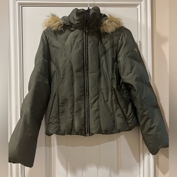 Guess Puffer Jacket Junior’s Medium with removable hood - Picture 1 of 6